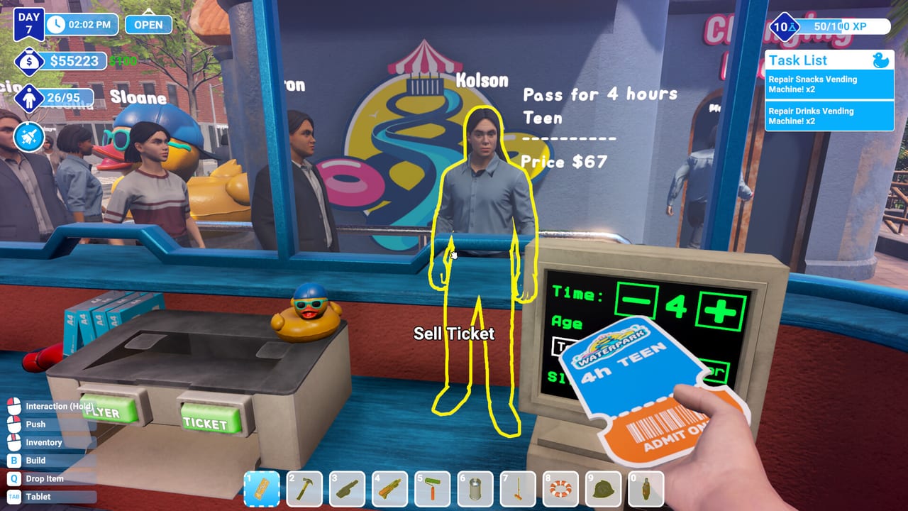 Waterpark Simulator park atmosphere